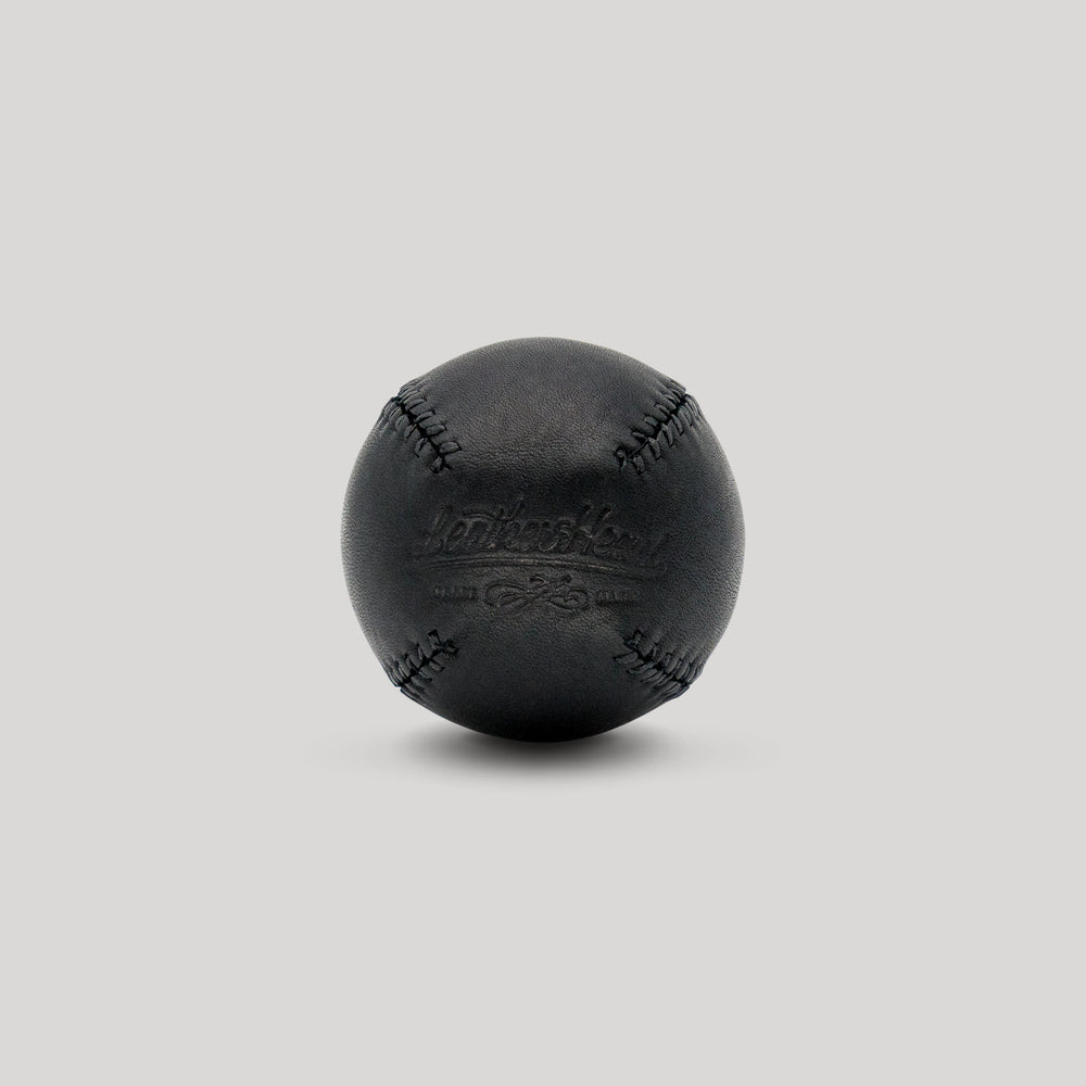 Black Onyx with Black Stitch Lemon Ball