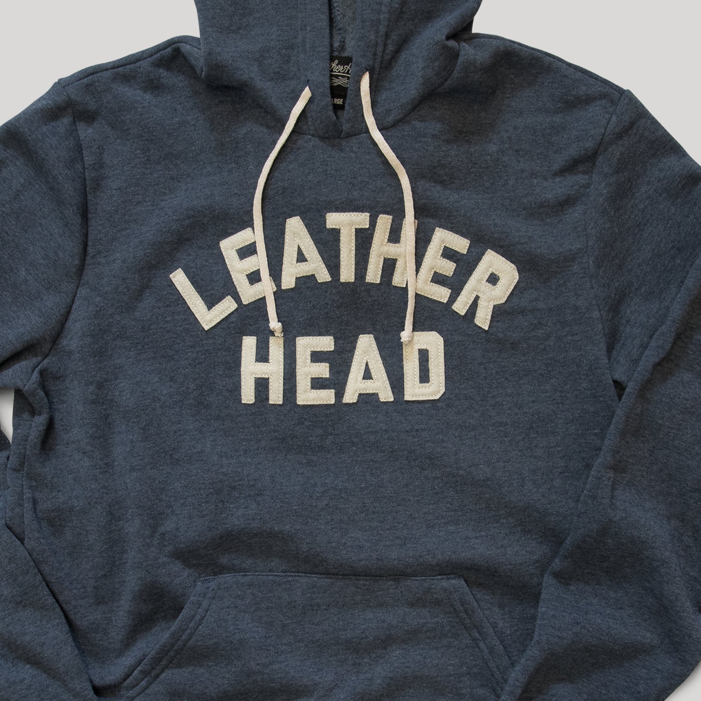 
                  
                    Leather Head Collegiate Hoodie - Navy
                  
                