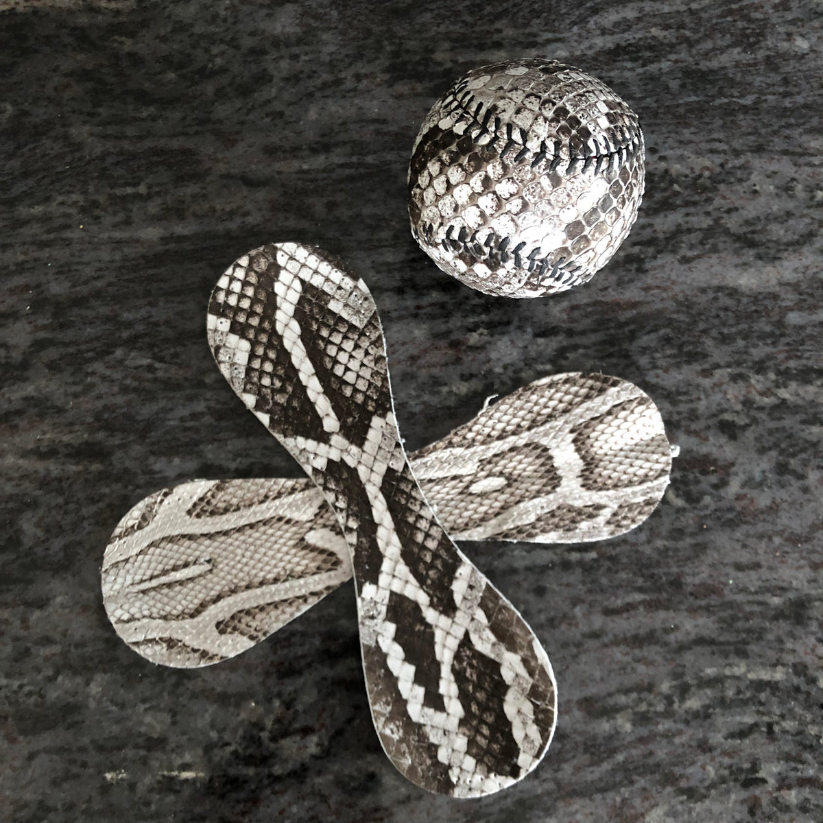 Leather Head Sports x INVERSA Invasive Python Figure 8 style baseballs