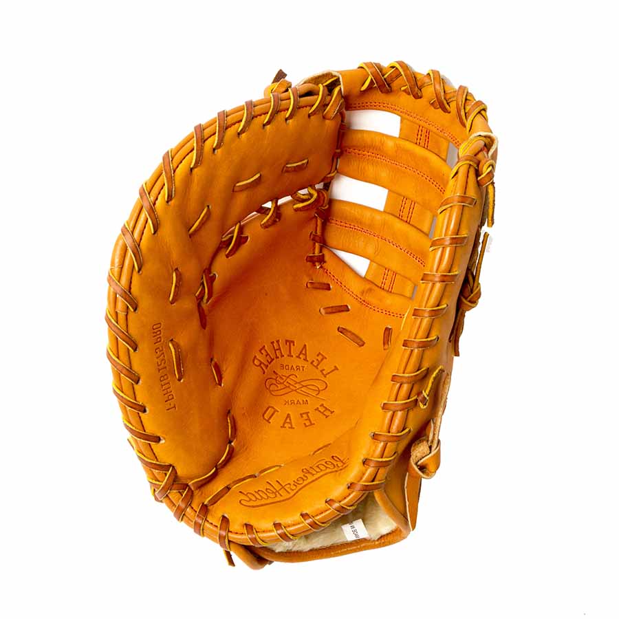 LEFT HAND THROW First Base Leather Baseball Glove - Tan 12.75 Inch