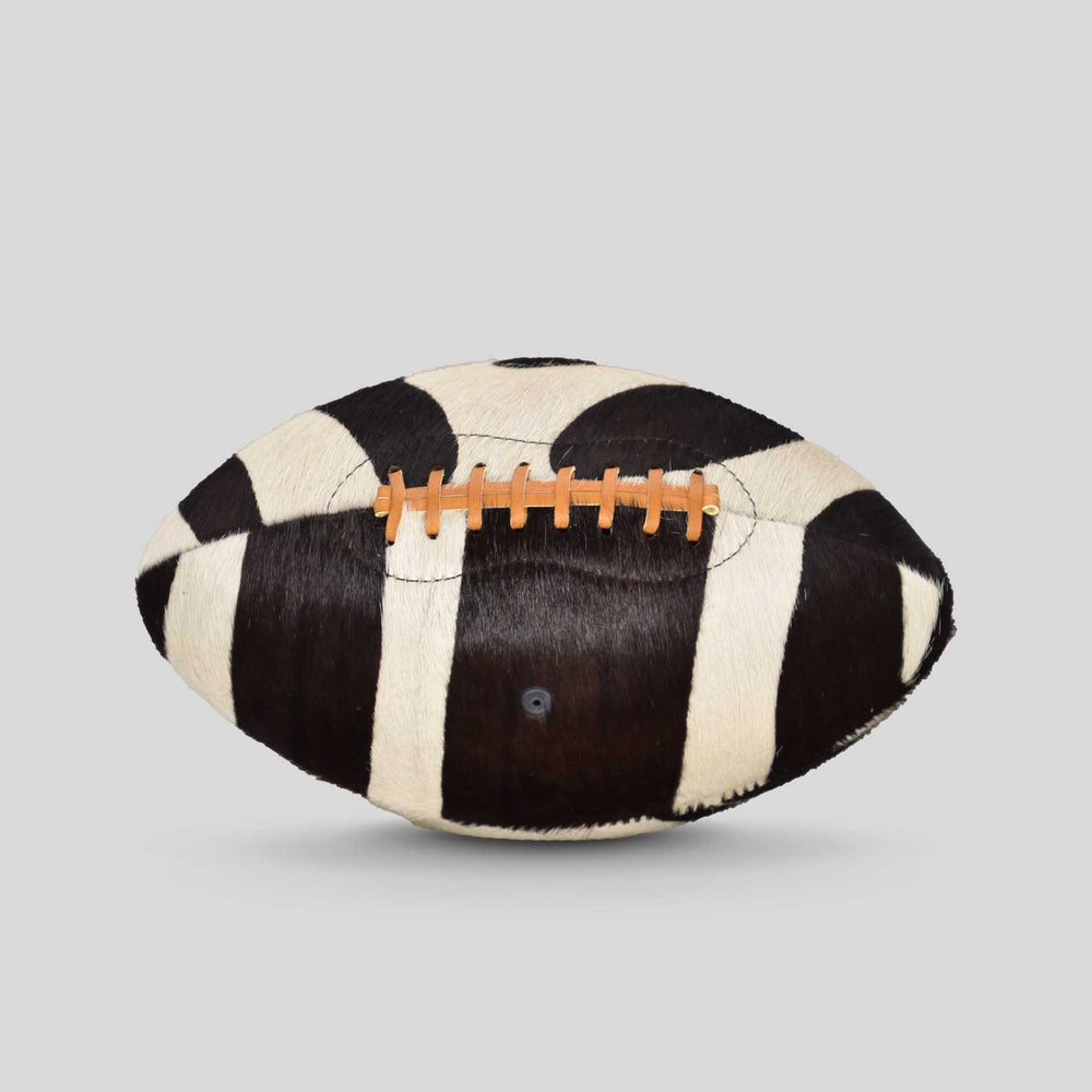 Zebra Hair on Cow Hide Leather Football