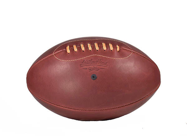 Leather Rugby Ball - Merlot