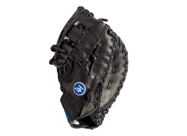 LEFT HAND THROW First Base Leather Baseball Glove - Black 12.75