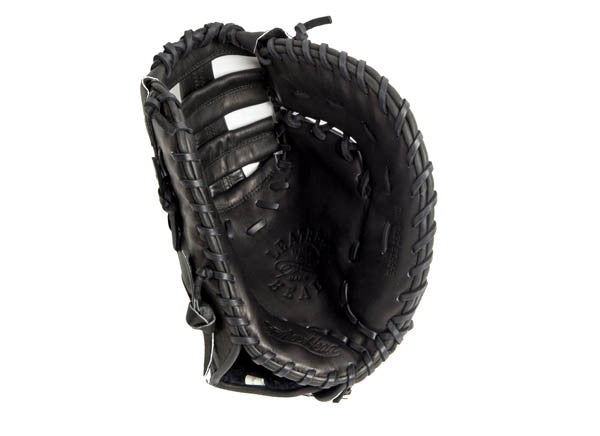 LEFT HAND THROW First Base Leather Baseball Glove - Black 12.75
