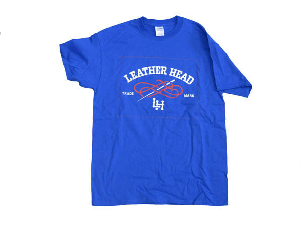 Leather Head blue short sleeve Tee  RB Tee - Royal