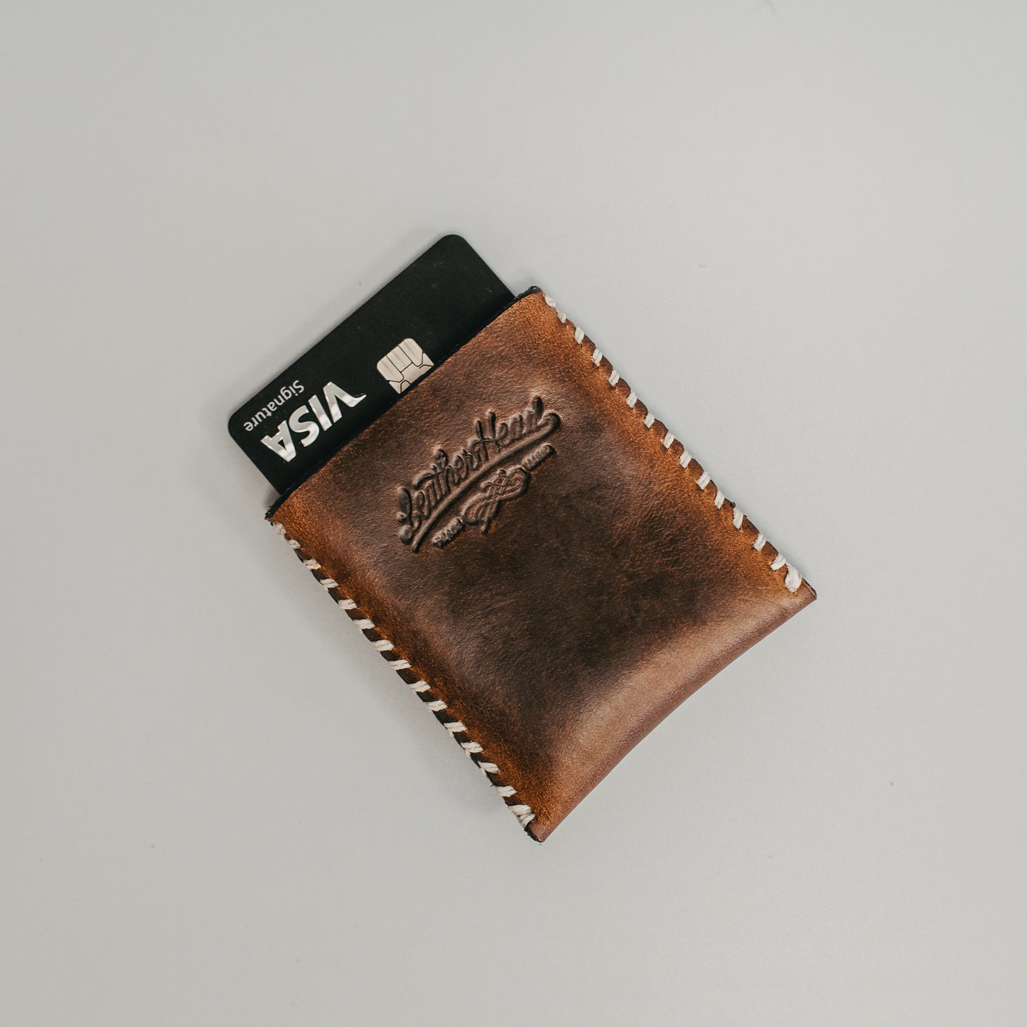 Leather Credit Card Sleeve Leather Head Sports Leather Credit Card Sleeve Leather Head Sports