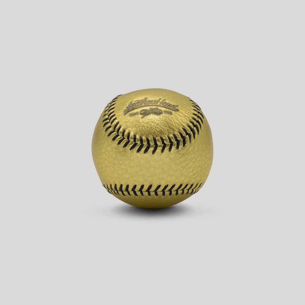 
                  
                    Gold Leather with Black Stitch Figure 8 Ball
                  
                