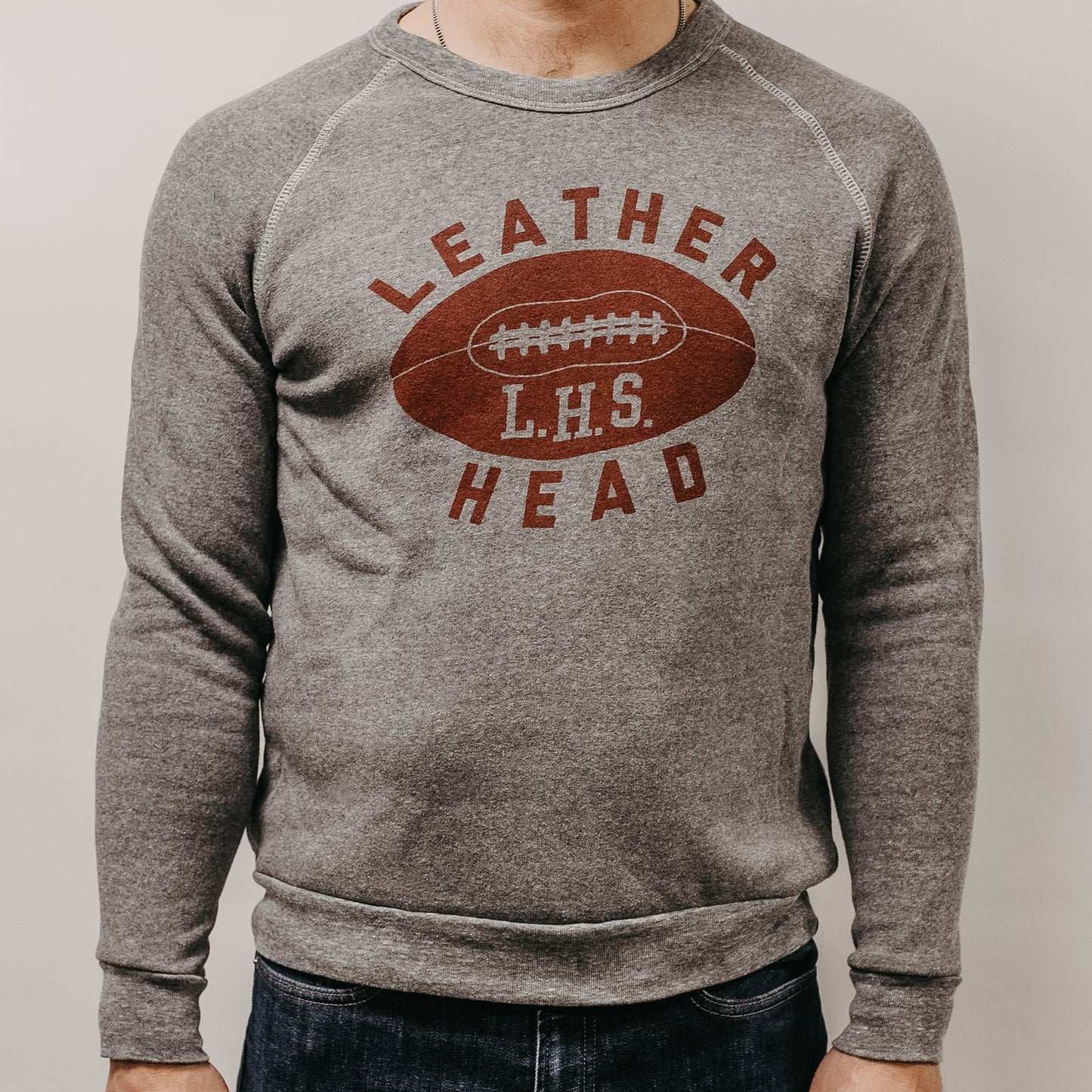 
                  
                    Football Crew Neck Sweatshirt - Heather Grey
                  
                