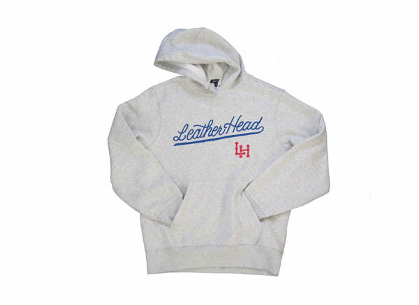 Leather Head hoodie sweatshirt -   Grey