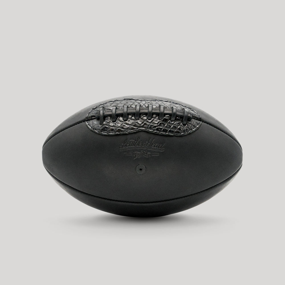 Black Onyx Football with Alligator Accent
