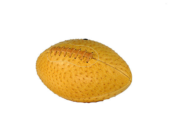 
                  
                    Quill Ostrich Leather Football - Tan
                  
                