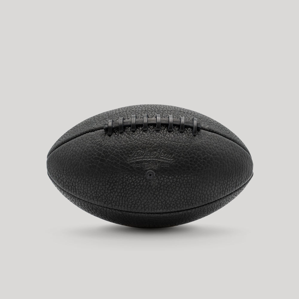 Black Shrunken Bison Football