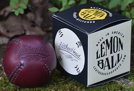 
                  
                    Lemon Ball Leather Baseball - Burgundy & Black
                  
                