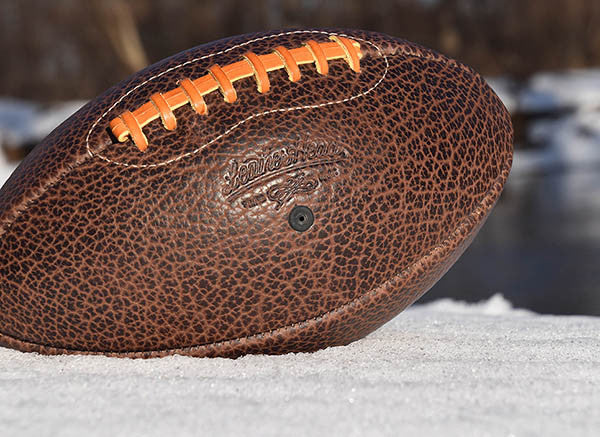 
                  
                    Shrunken Bison Leather Football - Brown
                  
                